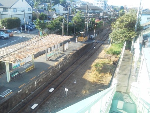 これはその最寄駅，熊本電鉄の堀川駅です．
