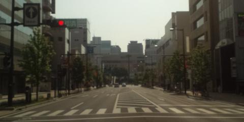 豊田屋旅館前から見たJR高崎駅西口