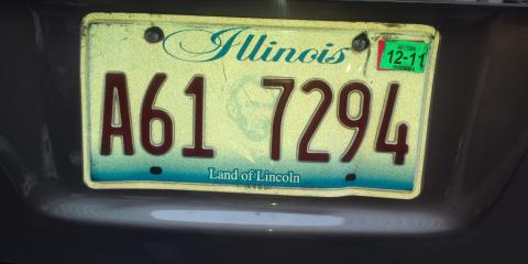 シカゴの車のナンバープレート
リンカーンの顔が