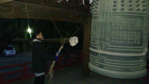 地元泉龍寺で鐘つき
今年も無事に過ごせますように！