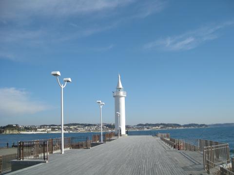江ノ島の先っぽの灯台に到着。片道17.9km。