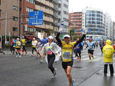 記録は出せなかったけど一生忘れられない記憶に残る2回目の東京マラソン　（ハイバリーくん写真ありがとう）