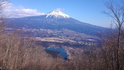 長者ケ岳からの富士と田貫湖