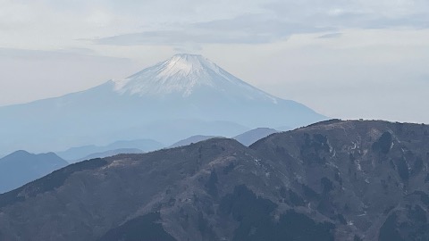 富士の雪もだいぶ少なくなっていた