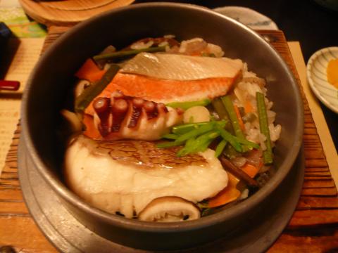有馬温泉での釜飯~。美味しかった!