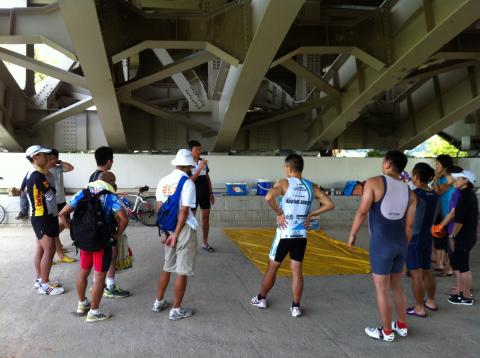 手賀沼トライアスロン大会 コース清掃・確認会参加