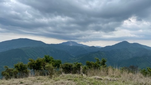矢倉岳から箱根の山　ここから見る箱根の山は素晴らしい