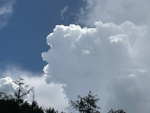 次々と湧いてくる積乱雲