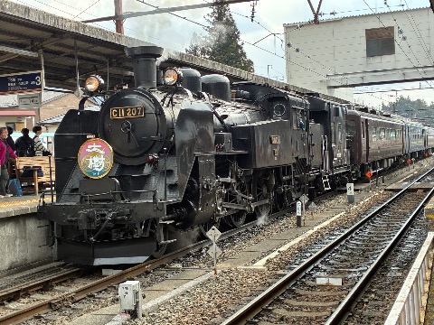 鬼怒川温泉駅 SL大樹号
