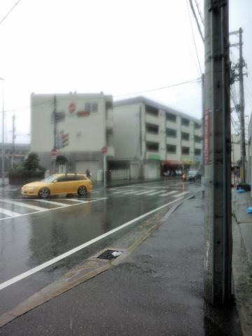 国道171号に入ると雨が強くなった